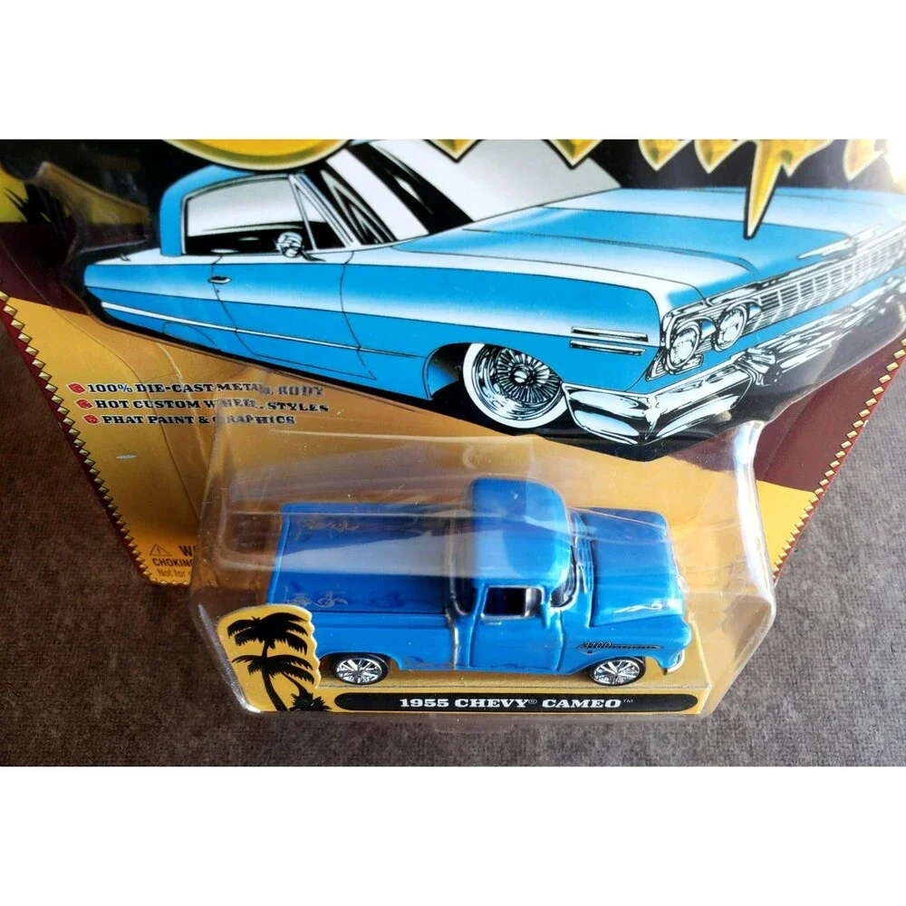 2003 Johnny Lightning 1955 CHEVY CAMEO SCRAPIN’ Blue Chevrolet Pickup Truck 1:64